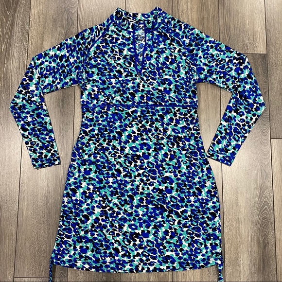 Coolibar Other - Coolibar (S) Lawai Ruche Leopard Swim Tunic UPF 50